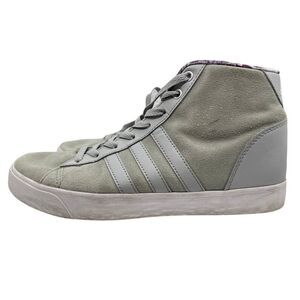 Adidas Wedge Sneakers‎ Women's 8 Gray High-Top Suede Floral Lining Casual Shoes